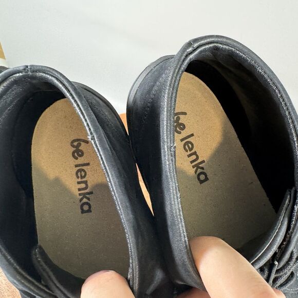 BE LENKA Barefoot Shoes Minimalist Wide Toe Boots EU 44 Mens 11 Black Leather - Picture 7 of 8